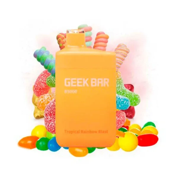 Disposable Pod Geek Bar B5000 Puffs - Tropical Rainbow Blast