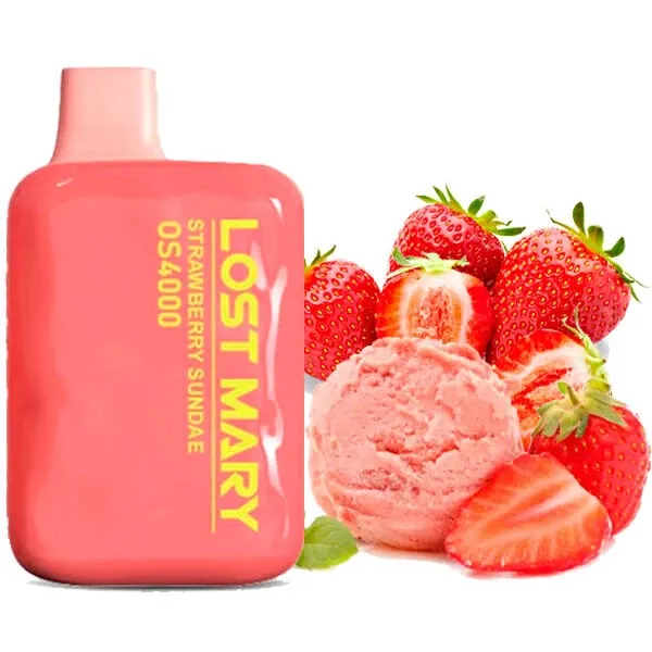 Disposable Pod Lost Mary OS 4000 Puffs - Strawberry Sundae
