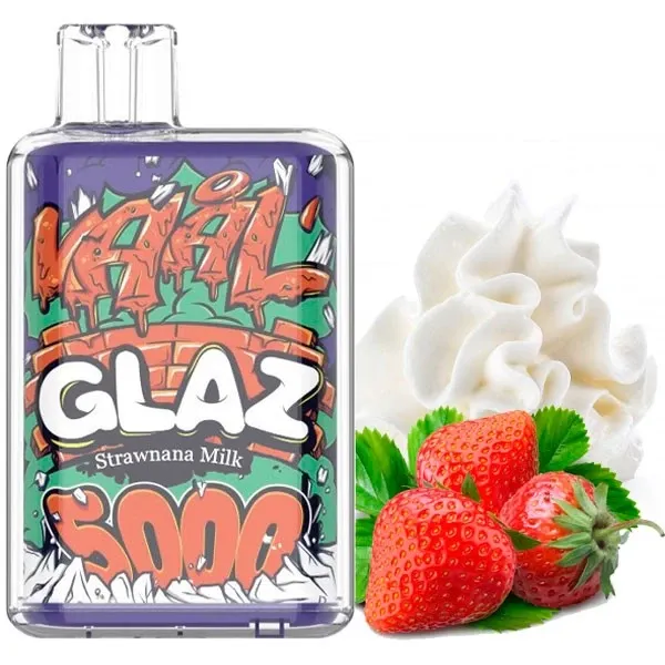 Disposable Pod VAAL Glaz 5000 Puffs - Strawnana Milk Disposable Pod VAAL Glaz 5000 Puffs - Strawnana Milk