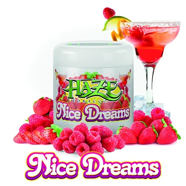 Haze Hookah Tobacco - Nice Dreams (Strawberry, Raspberry, Lime & Ice) 200 gr