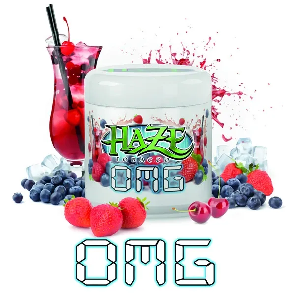 Haze Hookah Tobacco - OMG (Blueberry, Cherry, Strawberry & Ice) 200 gr
