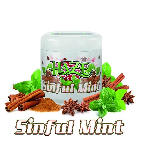 Haze Hookah Tobacco - Sinful Mint (Cinnamon & Mint) 200 gr Haze Hookah Tobacco - Sinful Mint (Cinnamon & Mint) 200 gr