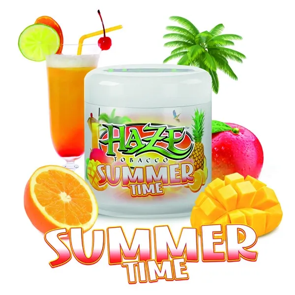 Haze Hookah Tobacco - Summer Time (Orange, Mango & Lime) 200 gr