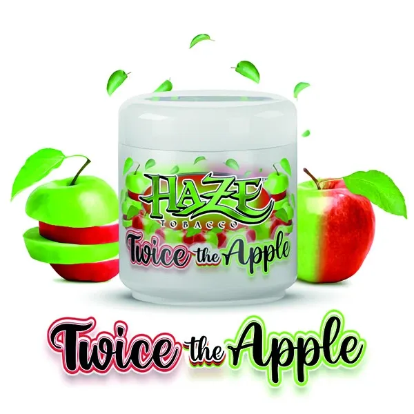 Haze Hookah Tobacco - Twice The Apple (Green Apple & Red Apple) 200 gr