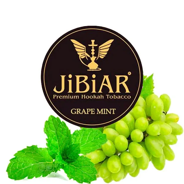 Jibiar Hookah Tobacco - Grape Mint 250 gr