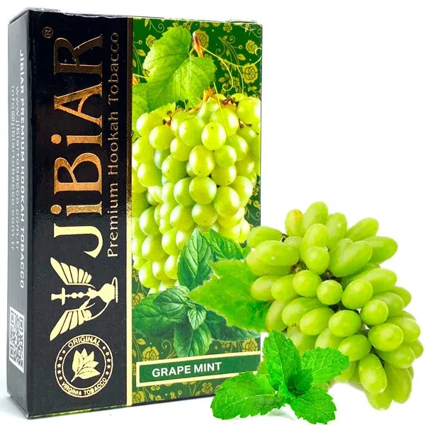 Jibiar Hookah Tobacco - Grape Mint 50 gr