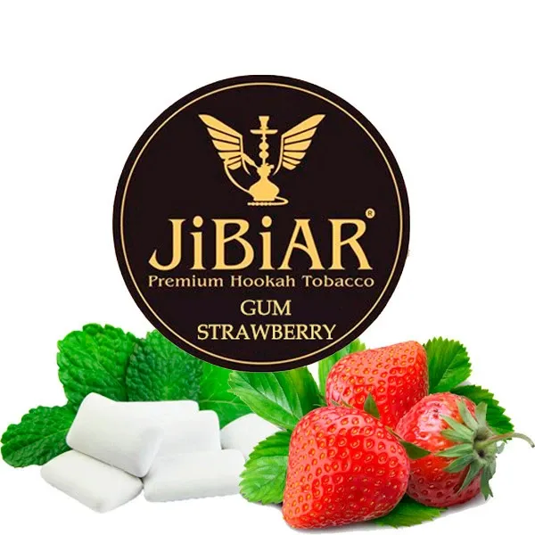 Jibiar Hookah Tobacco - Gum Strawberry 250 gr