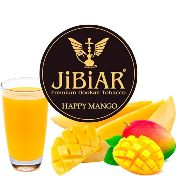 Jibiar Hookah Tobacco - Happy Mango 250 gr