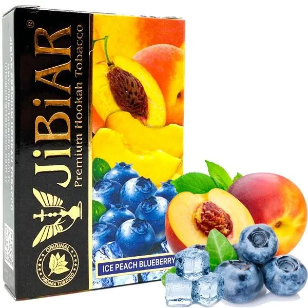 Jibiar Hookah Tobacco - Ice Peach Blueberry 50 gr Jibiar Hookah Tobacco - Ice Peach Blueberry 50 gr