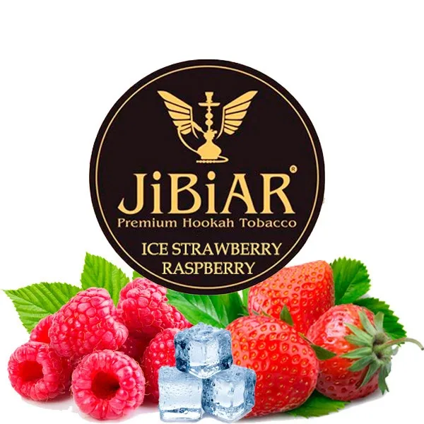 Jibiar Hookah Tobacco - Ice Strawberry Raspberry 250 gr
