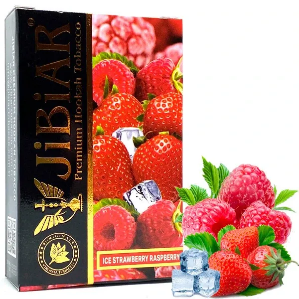 Jibiar Hookah Tobacco - Ice Strawberry Raspberry 50 gr