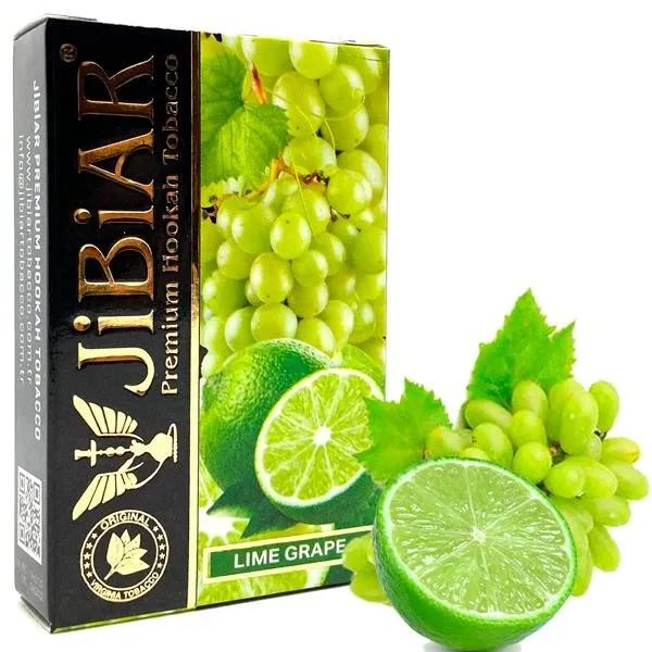 Jibiar Hookah Tobacco - Lime Grape 50 gr