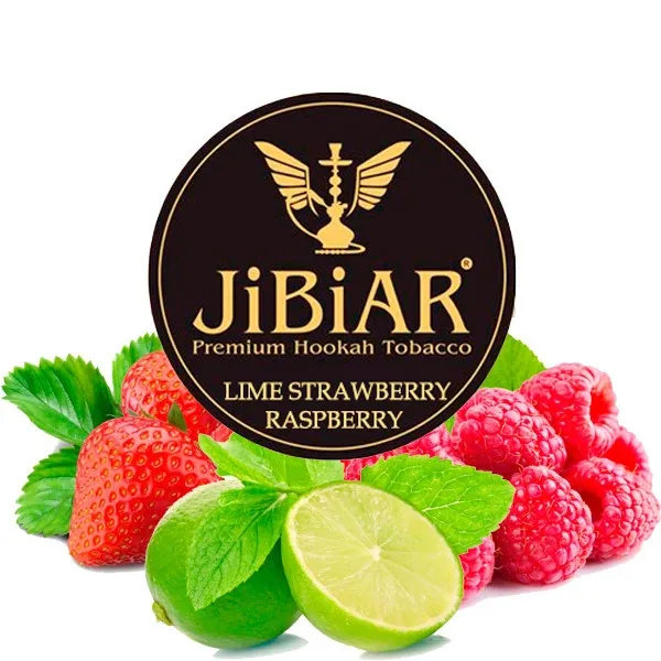Jibiar Hookah Tobacco - Lime Strawberry Raspberry 250 gr