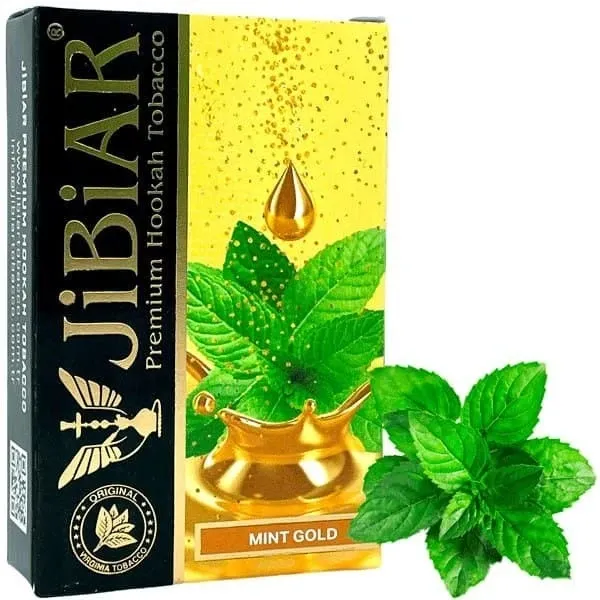 Jibiar Hookah Tobacco - Mint Gold 50 gr