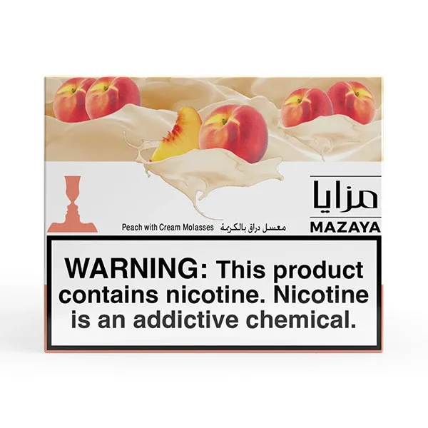 Mazaya Hookah Tobacco - Peach with Cream 250 gr