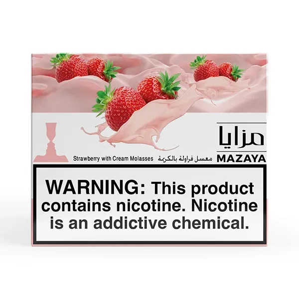 Mazaya Hookah Tobacco - Strawberry with Cream 250 gr