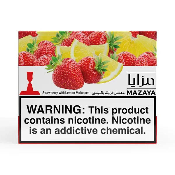 Mazaya Hookah Tobacco - Strawberry with Lemon 250 gr