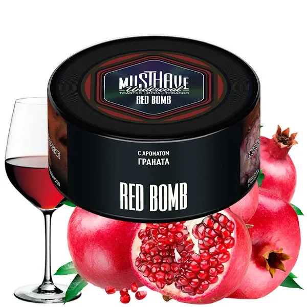 Must Have Hookah Tobacco - Red Bomb (Pomegranate & Wine) 125 gr