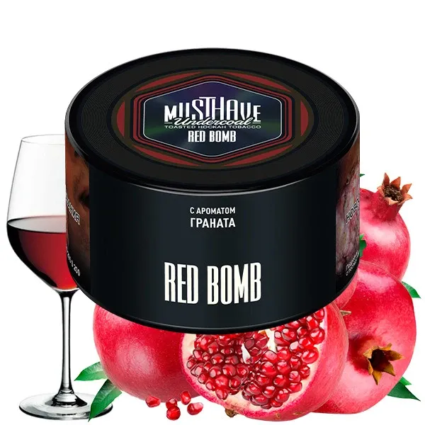 Must Have Hookah Tobacco - Red Bomb (Pomegranate & Wine) 250 gr