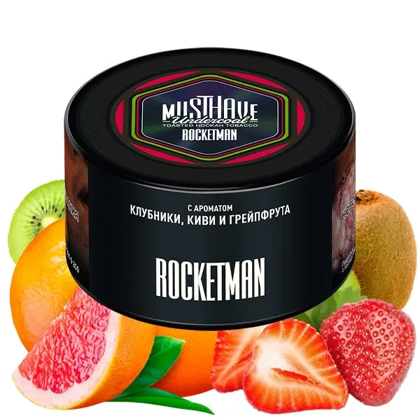 Must Have Hookah Tobacco - Rocketman (Grapefruit, Kiwi & Strawberry) 250 gr