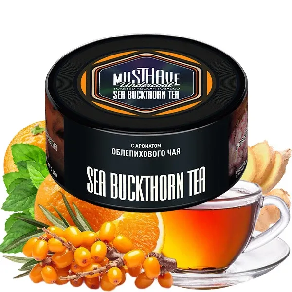 Must Have Hookah Tobacco - Sea Buckthorn Tea (Orange, Ginger, Peppermint, Tea & Sea Buckthorn) 125 gr