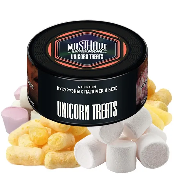 Must Have Hookah Tobacco - Unicorn Treats (Puffcorn & Marshmallow) 125 gr Must Have Hookah Tobacco - Unicorn Treats (Puffcorn & Marshmallow) 125 gr