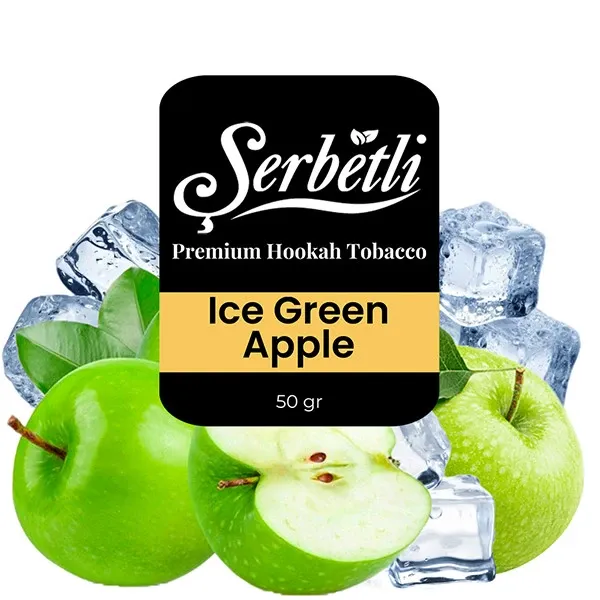 Serbetli Hookah Tobacco - Ice Green Apple 50 gr Serbetli Hookah Tobacco - Ice Green Apple 50 gr