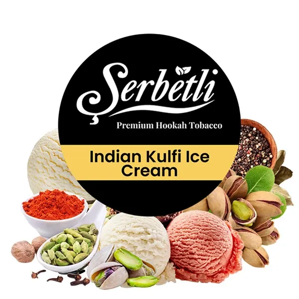 Serbetli Hookah Tobacco - Indian Kulfi Ice Cream 250 gr