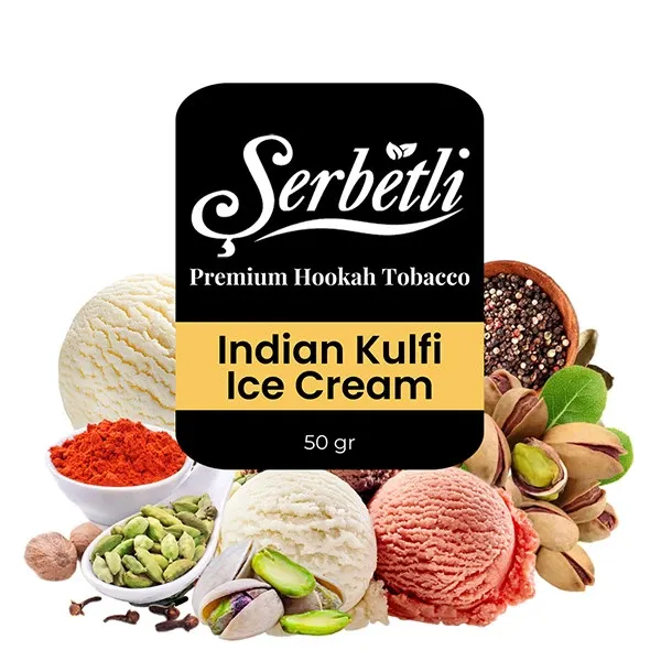 Serbetli Hookah Tobacco - Indian Kulfi Ice Cream 50 gr