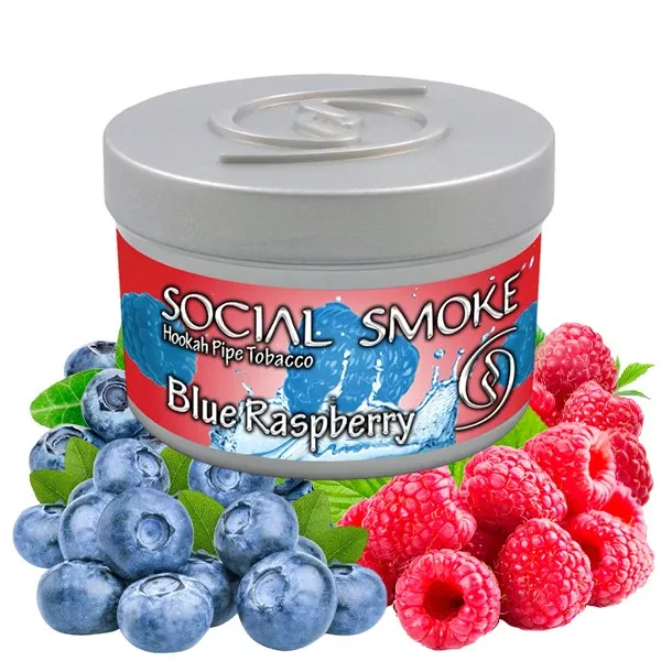 Social Smoke Hookah Tobacco - Blue Raspberry 250 gr