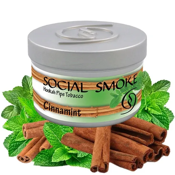 Social Smoke Hookah Tobacco - Cinnamint (Cinnamon & Mnt) 250 gr