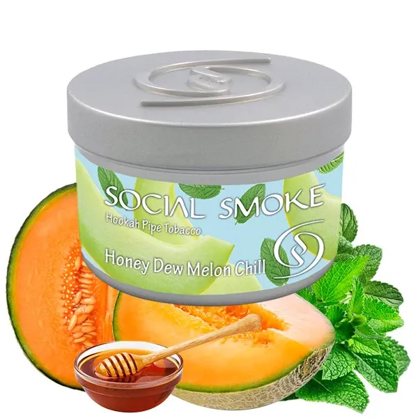 Social Smoke Hookah Tobacco - Honey Dew Melon Chill 100 gr