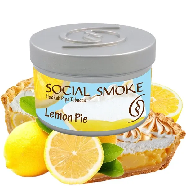 Social Smoke Hookah Tobacco - Lemon Pie (Cream & Lemon Pie) 250 gr