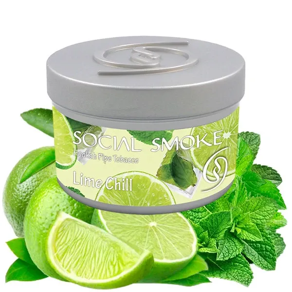 Social Smoke Hookah Tobacco - Lime Chill 100 gr