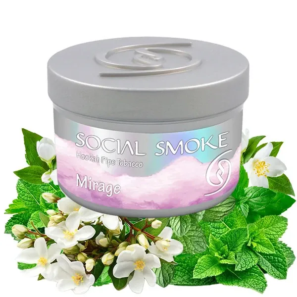 Social Smoke Hookah Tobacco - Mirage (Mint & Jasmine Flower) 250 gr