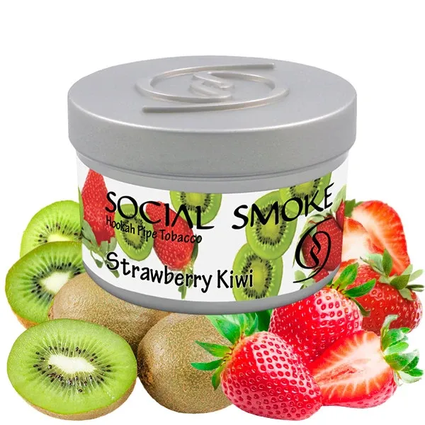 Social Smoke Hookah Tobacco - Strawberry Kiwi 250 gr