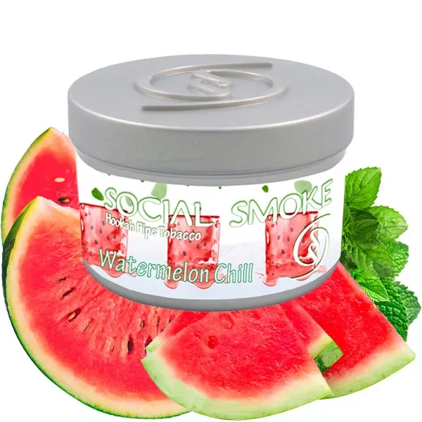 Social Smoke Hookah Tobacco - Watermelon Chill 100 gr Social Smoke Hookah Tobacco - Watermelon Chill 100 gr