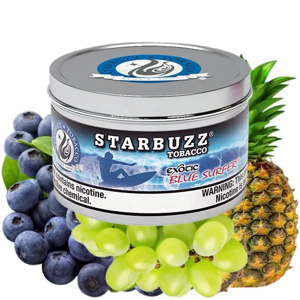 Starbuzz Exotic Hookah Tobacco - Blue Surfer (Blueberry, Pineapple & Grape) 250 gr