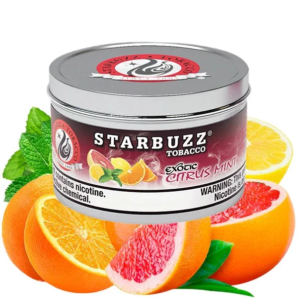 Starbuzz Exotic Hookah Tobacco - Citrus Mint (Grapefruit, Mint, Lemon & Orange) 250 gr Starbuzz Exotic Hookah Tobacco - Citrus Mint (Grapefruit, Mint, Lemon & Orange) 250 gr