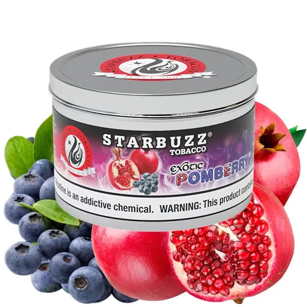 Starbuzz Exotic Hookah Tobacco - Pomberry (Blueberry & Pomegranade) 250 gr Starbuzz Exotic Hookah Tobacco - Pomberry (Blueberry & Pomegranade) 250 gr