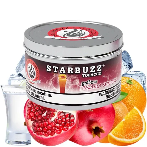 Starbuzz Exotic Hookah Tobacco - Tequila Sunrise (Pomegranade, Orange, Tequila & Ice) 250 gr Starbuzz Exotic Hookah Tobacco - Tequila Sunrise (Pomegranade, Orange, Tequila & Ice) 250 gr