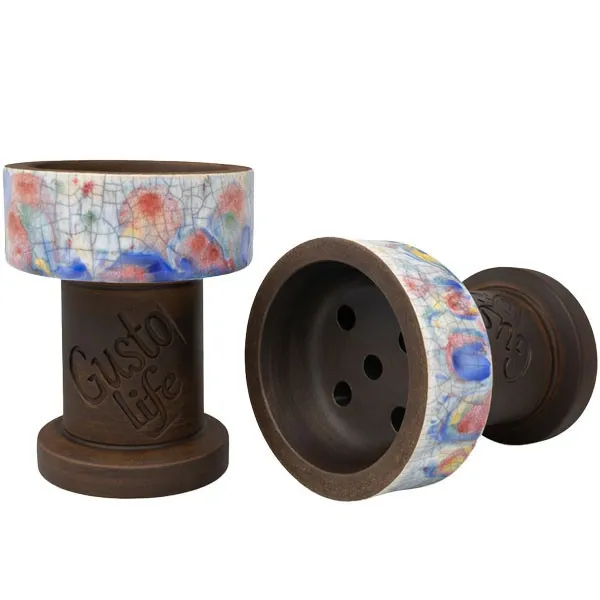 Clay Hookah Bowl Gusto - Rook Classic (Harlekin)
