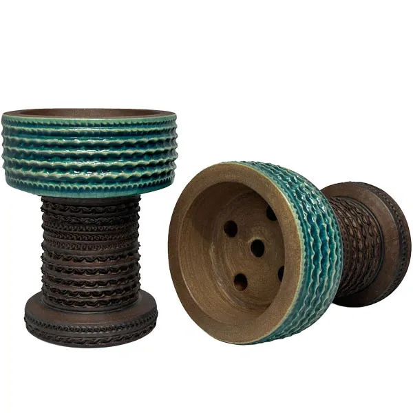 Clay Hookah Bowl Gusto - Rook Design Classic (Marine)