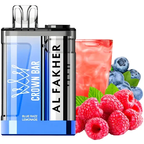 Disposable Pod Crown Bar 9000 Puffs - Blue Razz Lemonade (5%)