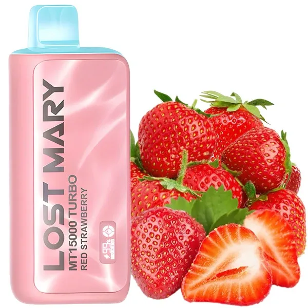 Disposable Pod Lost Mary MT15000 Turbo - Red Strawberry (5%) Disposable Pod Lost Mary MT15000 Turbo - Red Strawberry (5%)