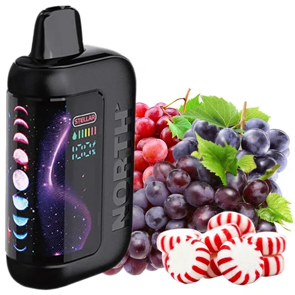 Disposable Pods North Stellar Dark Moon Edition 40000 Puffs - Grape Blow Pop (5%)