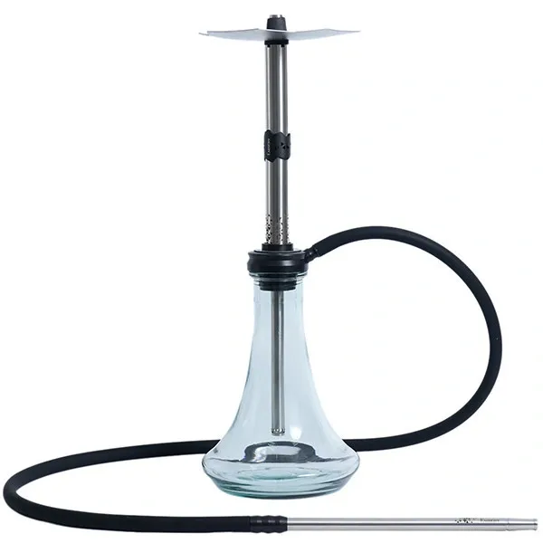 Embery Hookah - Equal (Silver & Black) Embery Hookah - Equal (Silver & Black)