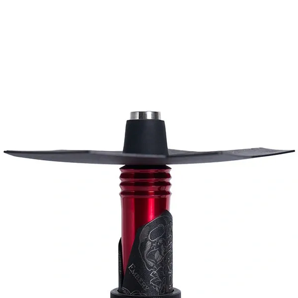 Embery Hookah - Mini Mono 2.0 Skull and Roses (Red & Black)