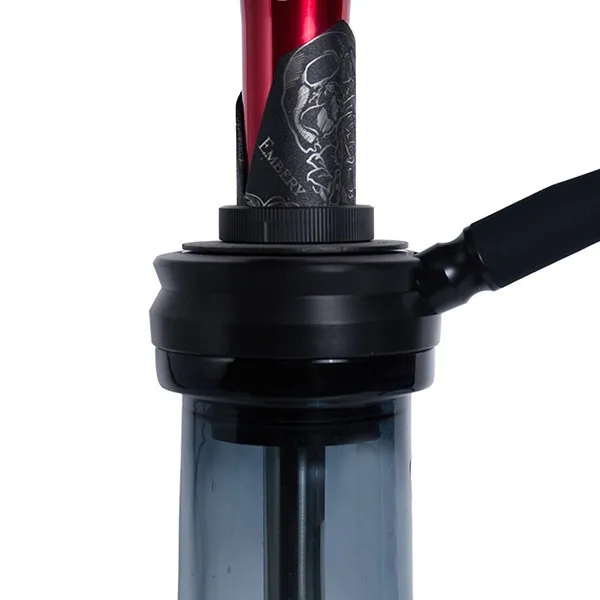 Embery Hookah - Mini Mono 2.0 Skull and Roses (Red & Black)