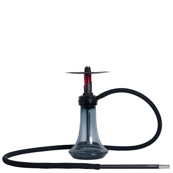Embery Hookah - Mini Mono 2.0 Skull and Roses (Red & Black)